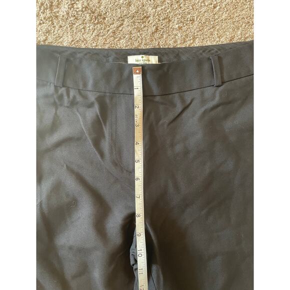 Kate Spade Womens Black Dress Pants Size 8 Gold Accents Straight Leg - Picture 7 of 8